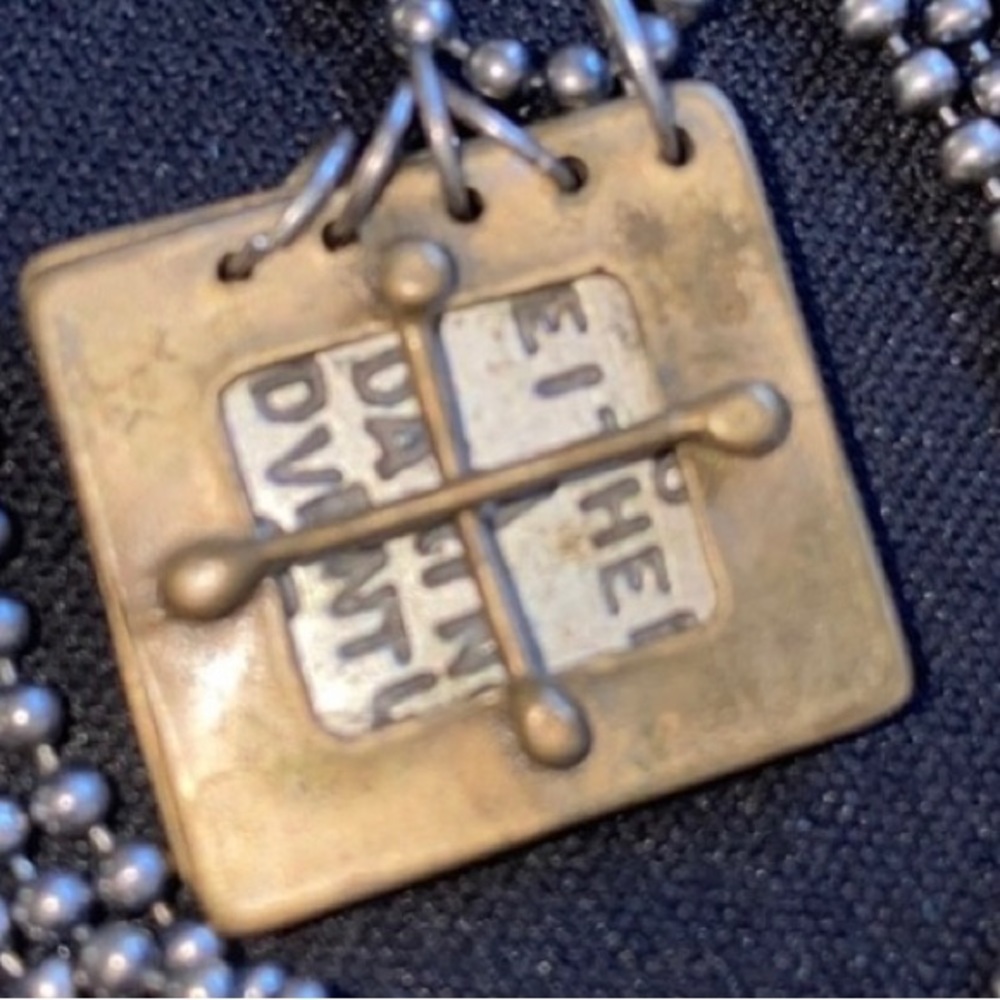 KCB BOOK PENDENT HELEN KELLER CROSS.